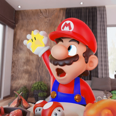 mario-eating-star-supermario-challenge